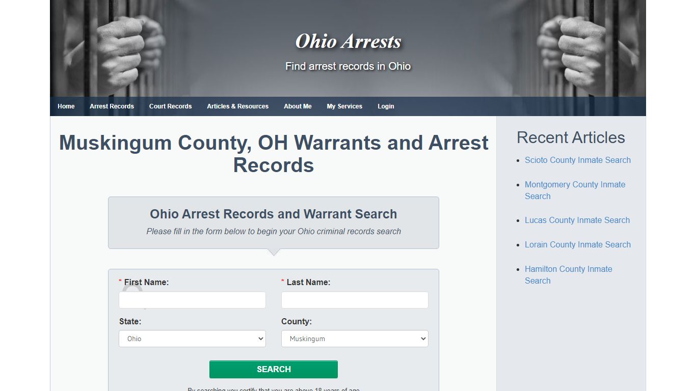 Muskingum County, OH Warrants and Arrest Records - Ohio Arrests